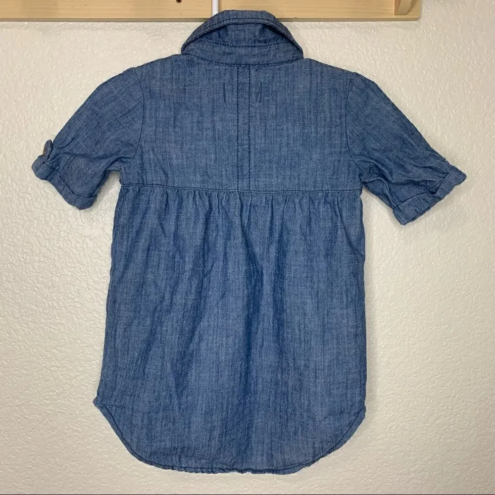 Old Navy Baby Girl 18-24 Months Denim Shirt Dress